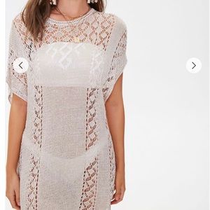 NWT Forever 21 Crochet Swim Cover-Up Dress